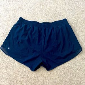 Lululemon Hotty Hot High-Rise Shorts 4” Navy Blue